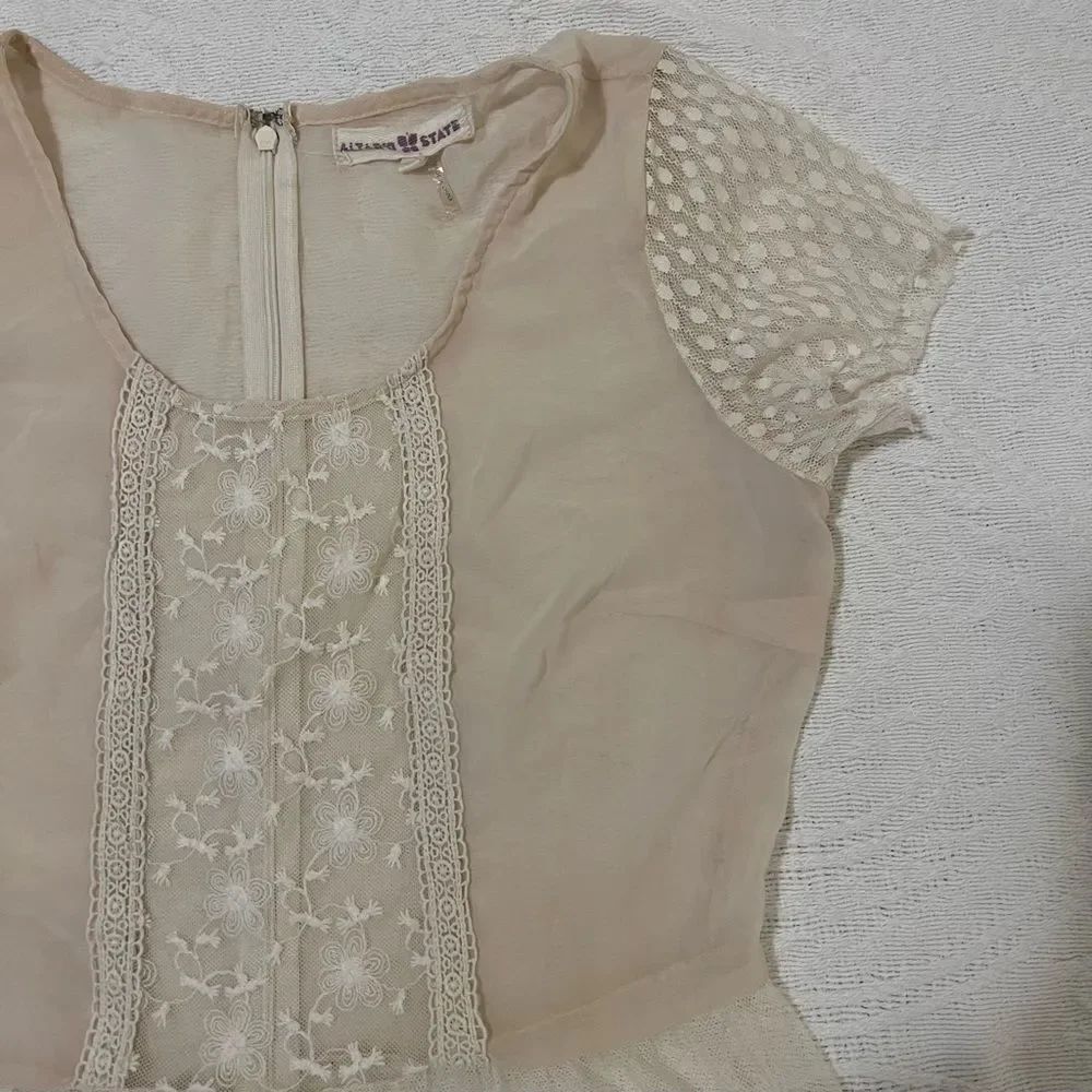 Altar’d State Sheer Lace Flowy Top - Picture 3 of 5